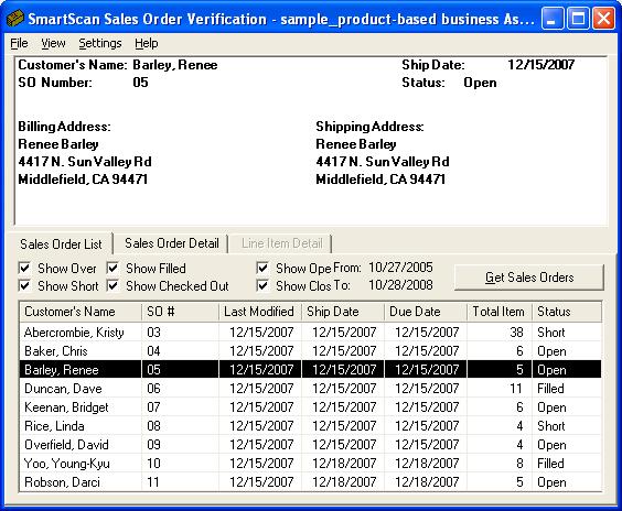 quickbooks sales order verification